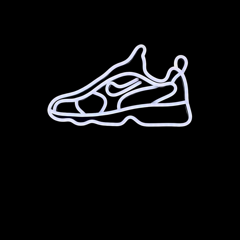 Sneakers neon sign - decor light.